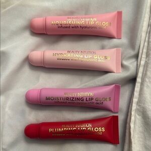 Pink and Red Lip Balm Gloss Collection with Matte Finish